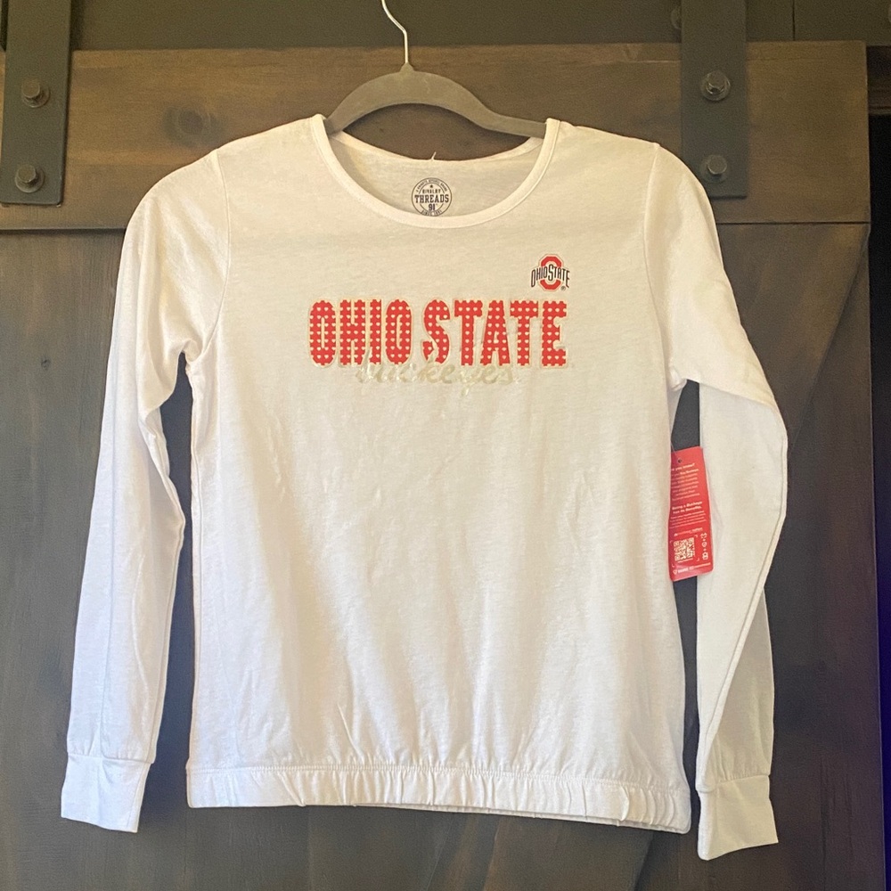 Rivalry Threads White and Red Long Sleeve Tee